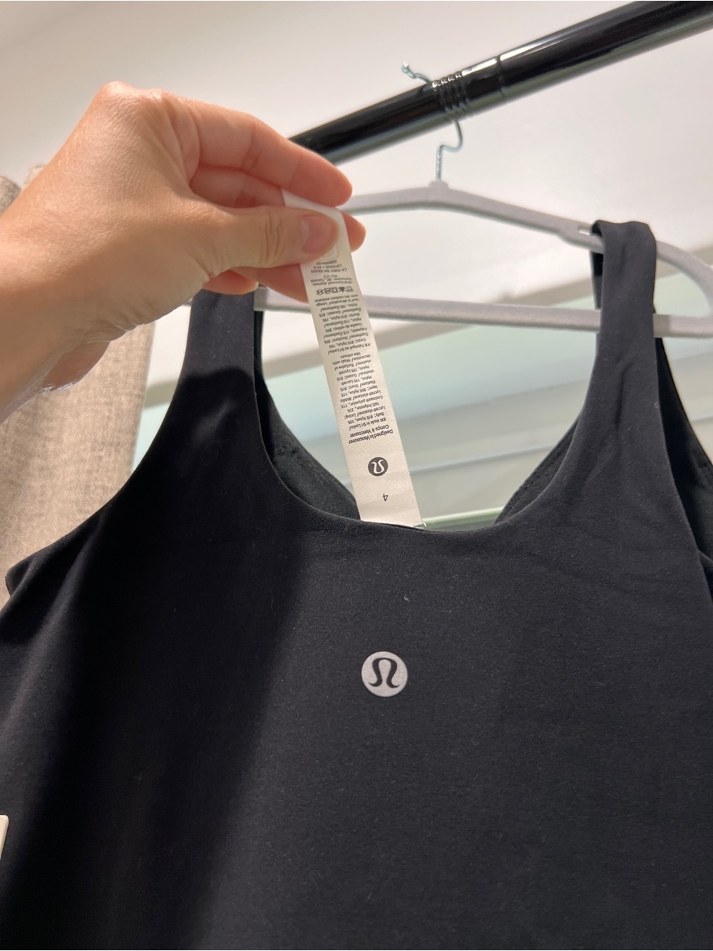 New❤️Lululemon 4 align dress in Black Athletic Dress with shorts - Picture 5 of 11